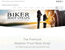 Tablet Screenshot of bikerbootstraps.com